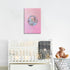 Generic 70s 12x16in Trendy Soft Pink Disco Ball Canvas Wall Art Funky Girl Silver Mirrorball Textured Poster Maximalist
