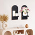 Set 2, Yorkmills Sconces Wall Decor of Wall Candle Holder Rustic Home Decor, Floating Candle Sconces Shelf Black Wall