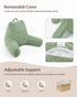 Blissful Diary Reading Pillow, Large Backrest Pillow with Shredded Memory Foam for Adult & Children, Designed for Bed