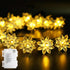 echosari Flower String Lights Battery Operated, 158" Lotus Flower Fairy Lights with Auto Timer 8 Modes, Soft Rubber