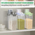 2 Pack 5 Lbs, TBMax Rice Container Cereal Storage Container Kitchen Pantry Dry Food Storage Holder with Easy-Pouring