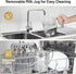 17oz 4-in-1 Secura Detachable Milk Frother and Steamer, Electric Milk Warmer with Glass Jug, Hot & Cold Foam Maker