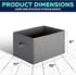 Pomatree Storage Baskets - 4 Pack Sturdy Large Fabric Bins for Home, Nursery, Closet & Shelves Organization