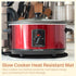 2 Pcs Oval Slow Cooker Heat Resistant Mat, Non Skid Countertop Heat Protector for 6-8 Quart Kitchen Appliances