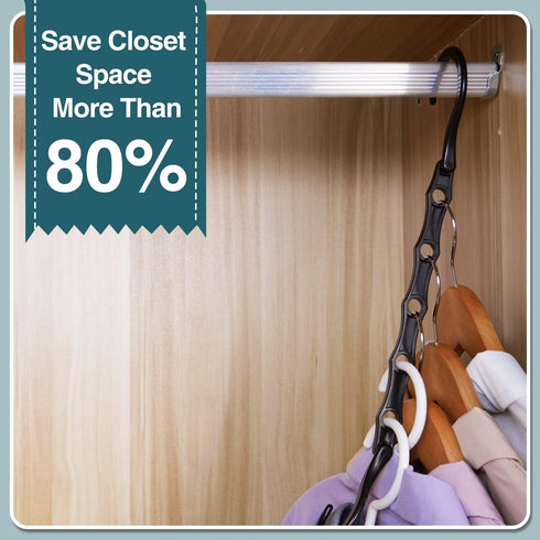 AMKUFO Closet Organizers and Storage, 20 Pack Hanger Organizer Magic Hangers for Heavy Clothes, Space Saving