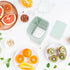 Luxshiny 2Pcs Fruit Slicer, Egg Slicer, Strawberry Cutter, Stainless Steel Tools for Soft Fruits and Vegetables, Green