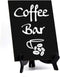 Signs ByLITA Coffee Bar Table Sign, 6" x 8" (Black) - 1 Pack