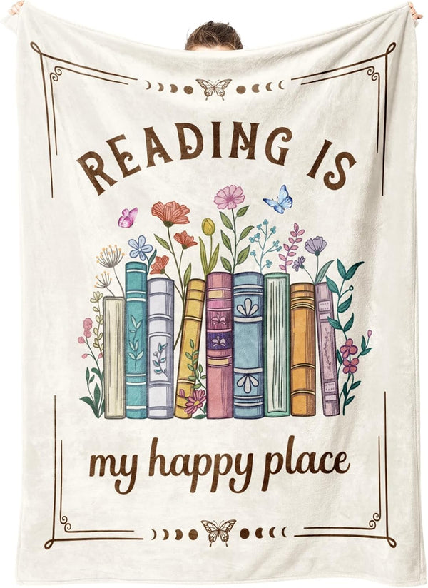 Book Lovers Gifts, Reading Blanket Gifts for Book Lovers, Unique Bookish Presents