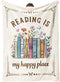 Book Lovers Gifts, Reading Blanket Gifts for Book Lovers, Unique Bookish Presents