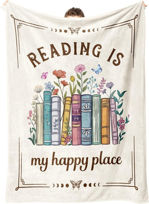 Book Lovers Gifts, Reading Blanket Gifts for Book Lovers, Unique Bookish Presents