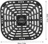 Air Fryer Grill Plate Replacement, Sturdy 304 Stainless Steel Grill Pan Tray with Rubber Feet, Nonstick Bottom Plate