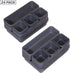Set of 24 Interlocking Plastic Desk Drawer Organizer Tray Dividers for Shallow Narrow Drawers, Storage Bins for