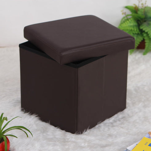 15 Inches 660 lb, ULSF10B SONGMICS MAZIE Collection - Ottoman with Storage, Footstool, Storage Ottoman, Load for Dorm