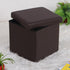 15 Inches 660 lb, ULSF10B SONGMICS MAZIE Collection - Ottoman with Storage, Footstool, Storage Ottoman, Load for Dorm