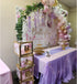 12" 108" Pack 6 TCBETO Lavender Table Runner x of Satin Silk Fabric Silky and Lustrous Table Runners for Birthday