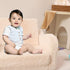 2-in-1 Cozy MOMCAYWEX Kids Sofa, Flip-Out Foam Couch with Soft Sherpa Cover, Play Lounge Chair, Cream