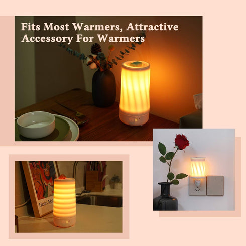 2Pcs Reusable Wax Melt Warmer Liners, Silicone Leakproof Wax Tray for Scented Electric Wax Warmers, Candle Warmer