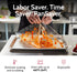 PanSaver Hotel Clear Pan Liners, Disposable Buffet Pan Liners, Ovenable up to 400F, Half Pan Liner - 12.5 x 5.5 in