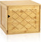 Fasmov Cube Storage Organizer, Bamboo Cube Bookshelf, Stackable Connect Storage Cube Cubby