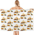 Ouqiuwa Boy's Favorite Toy, Cartoon Machinery Excavator Truck and Loader, Microfiber Soft Large Shower Towels