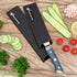 Restaurantware Sensei Knife Sleeve 6.5 x 2 Inch - 1 Knife Protector with Felt Lining, Black Plastic Blade Guard