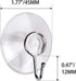 Awpeye 20 Packs Suction Cup Hooks, 1.77 Inches Universal Clear PVC Suction Cups with Hooks for Kitchen Bathroom