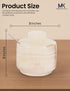 Spoon3 Inch Countertop Salt Cellar with Lid and White Onyx Salt and Pepper Dish, Marble Sugar and Salt Bowls, Ideal