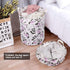 UUJOLY Collapsible Laundry Basket, Waterproof Round Cotton Linen Hamper - 19.7x15.7 inches, Purple