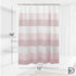 Dainty Home Waffle Weave Shower Curtain - Ombre Striped Pattern in Blush 70" x 72" Water Resistant