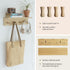 Wall Mount Coat Rack with Shelf, Sturdy Wooden Floating Shelf withHooks Save Your Indoor Space, Wall Organizer siutable