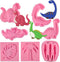 Dinosaur Fondant Silicone Chocolate Molds (7Pcs), Kid's Cartoon Dino Claws Clay Mold for Cake Decorating, Sugar Crafts