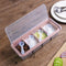 Yosoo 4 Compartments Seasoning Box Spice Rack Organizer, 11.42 * 4.53 * 2.76in Container
