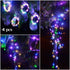 4-Pack 50 LEDs Multicolored Christmas Fairy Lights, Battery Operated Mini LED String Lights