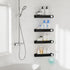90 4 Pack Sotfamily Plastic Shower Caddy Corner (for Only), Adhesive Corner Shower Shelves for Smooth Wall Bathroom