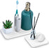 Multipurpose Bathroom Tray with Bonus Vanity Tray, Absorbent Countertop Tray for Perfume, Soap, and Kitchen Use