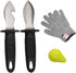 Oyster Shucking Kit, 2 Knives and 1 Cut Resistant Gloves, Oyster Shucker and Opener