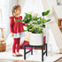 LLAXERGU 2pcs, Plant Stand Indoor Outdoor, Heavy Duty Wrought Iron Pedestal Stands Metal Plant Stand for Indoor