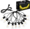 LED Edison String Lights Outdoor, S14 Bulbs Warm White 2700K - 21.3FT