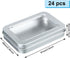 24 Pcs Rectangular Hinged Tins, Metal Storage Organizer with Clear Window for Candies, Mini Portable Containers