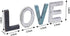 Wooden Letter LOVE Sign - Rustic Freestanding Table Top Decor for Wedding, Thanksgiving, Christmas