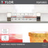 Taylor Large Dial Kitchen Refrigerator/Freezer Thermometer with Suction Cups, 2 Pack