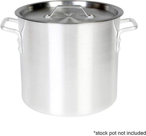 Thunder Group Aluminum Stock Pot Lid, 24 Quart, Stainless