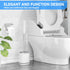 TRENTI Set, Set (3, Toilet Brush, Toilet Brush and Holder Bristles Toilet Bowl Brush Head with Ventilated Holder, Wall