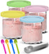 Creami Pints and Lids for Ninja - 4 Pack 24 oz Deluxe