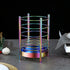 Rainbow Kitchen Utensil Holder for Counter, Stainless Steel Crocks with Rainbow Titanium Coating, Easy Cleaning