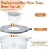 Mixers Bowl Covers Compatible with Kitchenaid Artisan & Classic Series, Kitchen Mixer Splash Guard for 5 QT Glass or