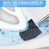 Toilet Brush and Holder with 304 Stainless Steel Handle, Space Saving Toilet Bowl Scrubber for Bathroom Cleaning (2,