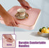 Trimming Trimming, 13 13 x1.57 Gifturbo Pink Square Decorative Tray,Serving Tray with Handles with Gold Plastic Coffee