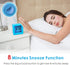 Plumeet Digital Alarm Clock for Kids, Snooze and Nightlight, Easy Setting Silicone Clock, Battery Powered (Blue)