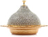 Alisveristime Coated Handmade Brass Sugar Bowl with Lid, Crystal, Gold